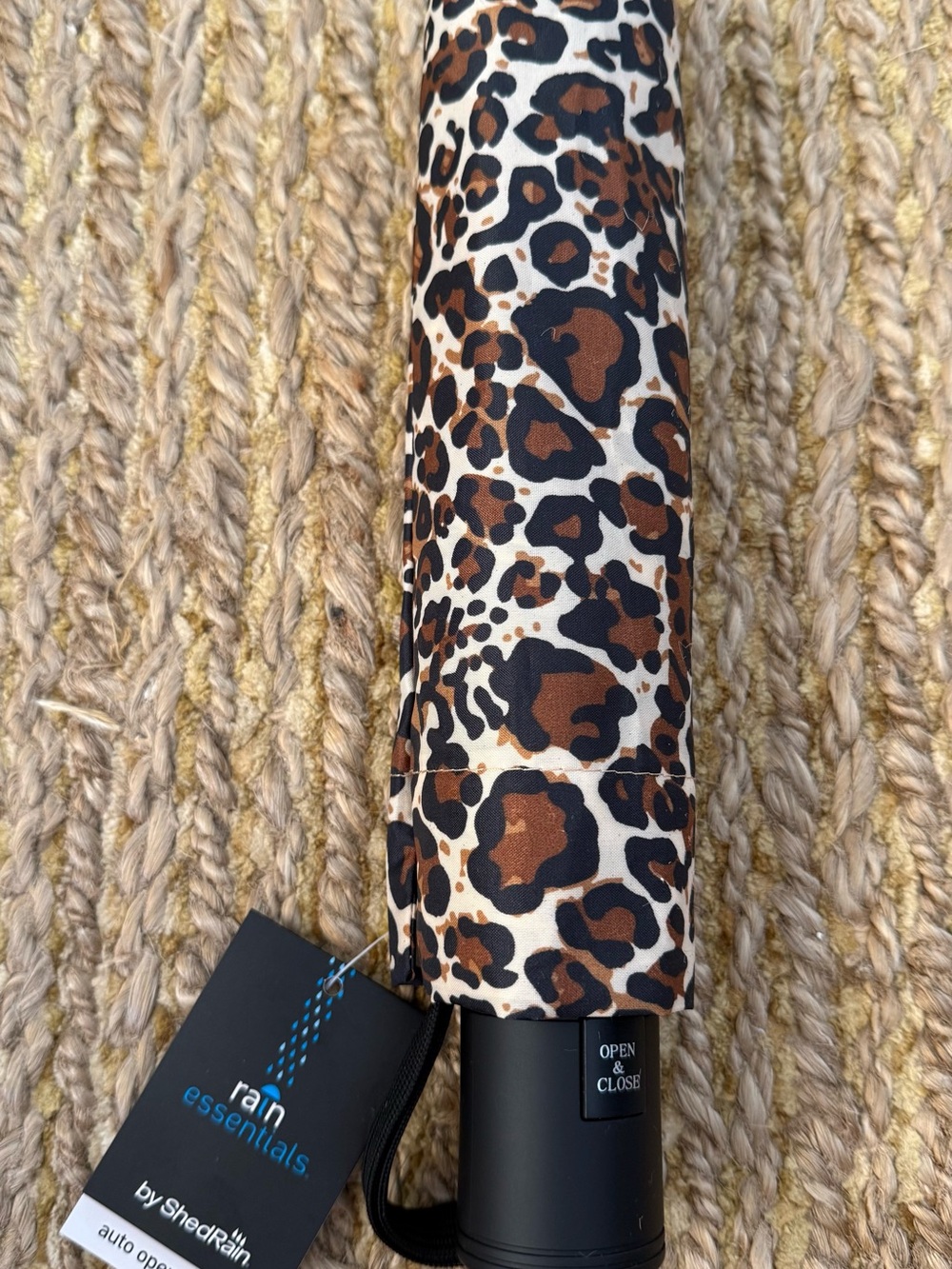 Leopard Print Women’s Auto Open Umbrella NWT